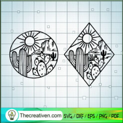 Cactus SVG, Plants SVG, Cactus Draw SVG