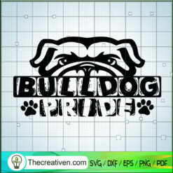 Bulldog Pride SVG, Bulldog Team SVG, Sport SVG