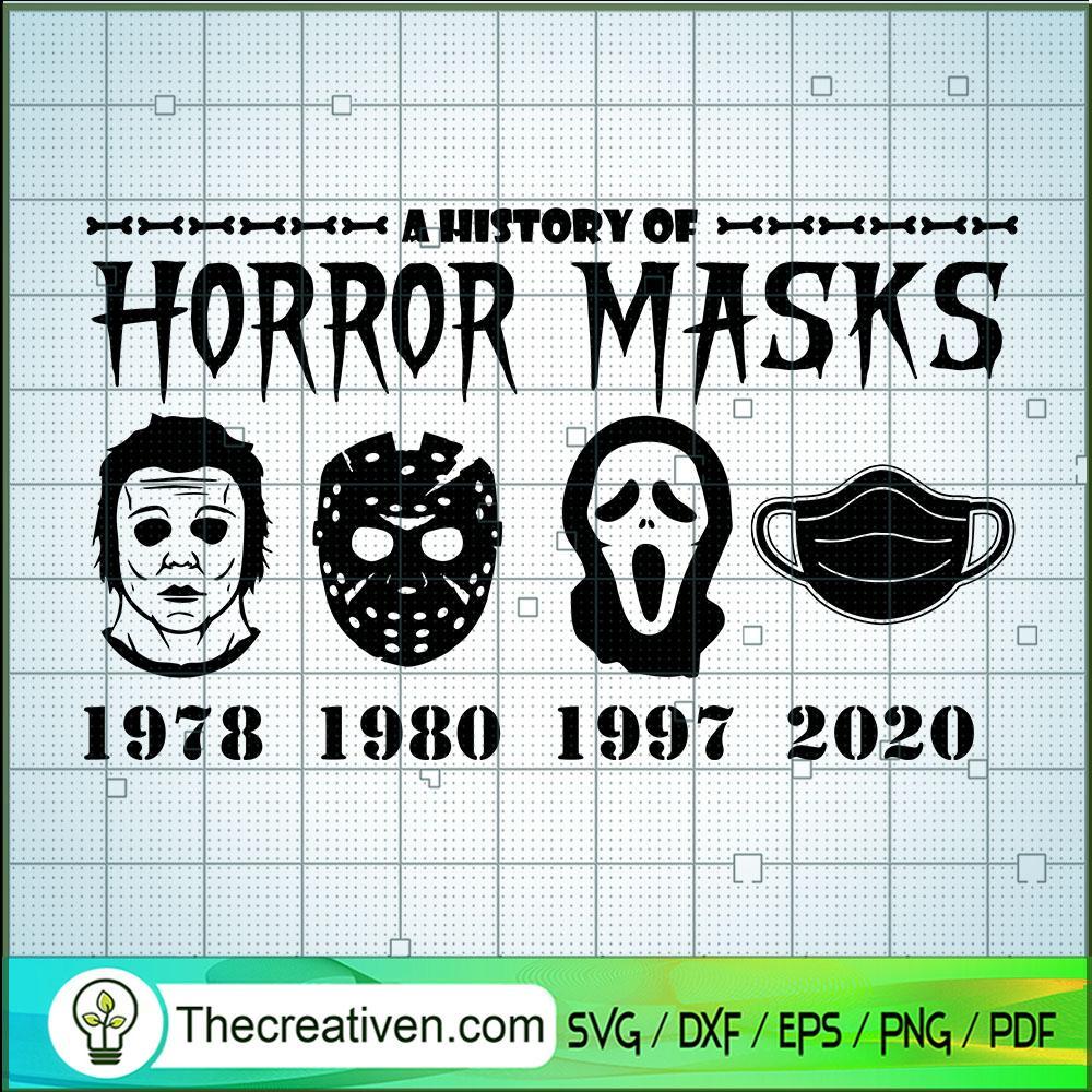 A History of Horror Masks SVG, Horror SVG, Halloween SVG 1 A History of Horror Masks SVG, Horror SVG, Halloween SVG
