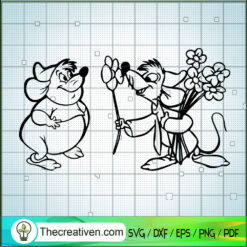 Jaq And Gus SVG, Cartoon SVG, Walt Disney SVG