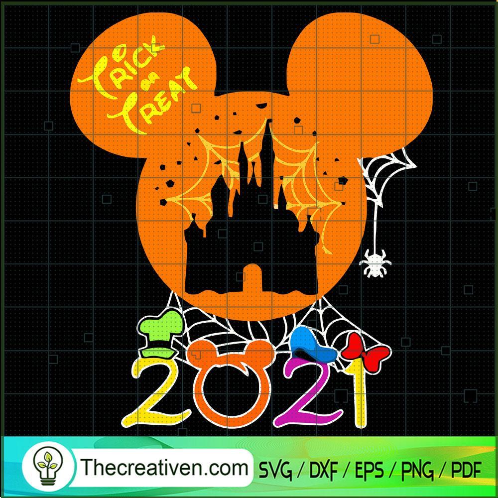 Trick Or Treat 2021 SVG, Mickey Head SVG, Halloween SVG 1 Trick Or Treat 2021 SVG, Mickey Head SVG, Halloween SVG