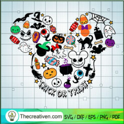Trick Or Treat Bundle SVG, Mickey Halloween SVG, Halloween SVG