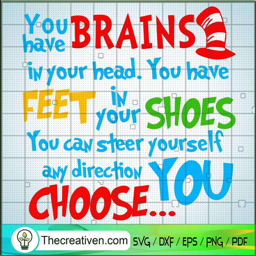 You Have Brains In Your Head SVG, Green Eggs and Ham SVG, Comic SVG 1 90 copy 2