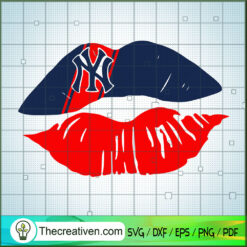 Newyorks Lip SVG, Newyork Yankee SVG, Lip SVG