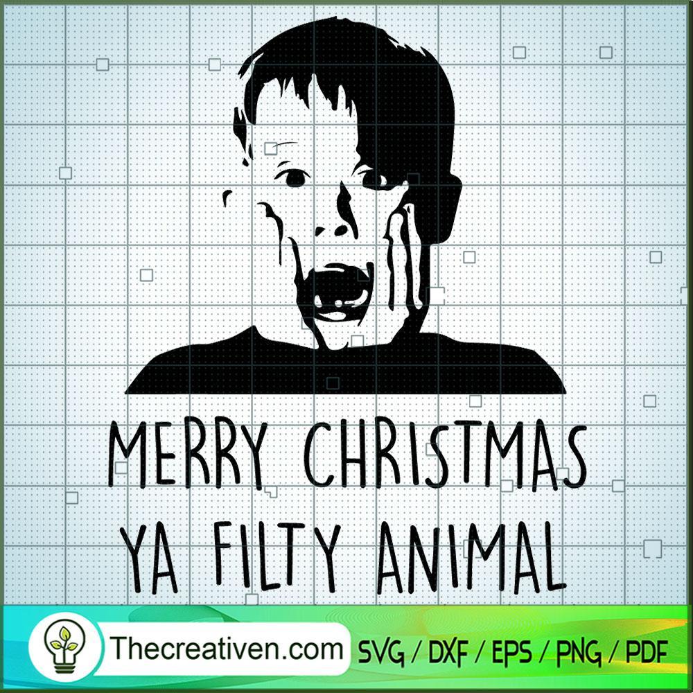 Merry Christmas Ya Filty Animal SVG, Home Alone SVG, Christmas SVG 1 Merry Christmas Ya Filty Animal SVG, Home Alone SVG, Christmas SVG