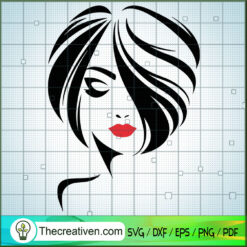 Sexy Girl Face SVG, Girl SVG, Sexy Love SVG