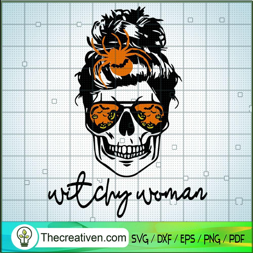 Witchy Woman SVG, Skull Woman SVG, Halloween SVG 1 Witchy Woman SVG, Skull Woman SVG, Halloween SVG