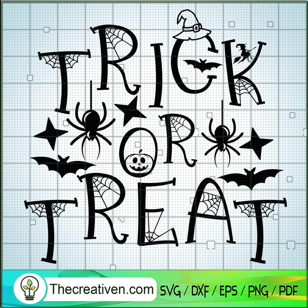 Trick or Treat Bat SVG Cut File for Cricut & Silhouette 1 Trick or Treat Bat SVG Cut File for Cricut & Silhouette