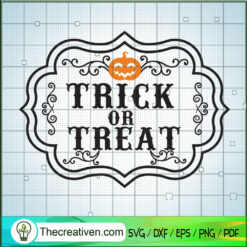 Trick or Treat Pumpkin SVG Cut File for Cricut & Silhouette