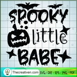 Spooky Little Babe SVG Cut File for Cricut & Silhouette