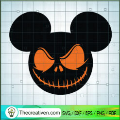 Mickey Halloween Smile SVG Cut File for Cricut & Silhouette