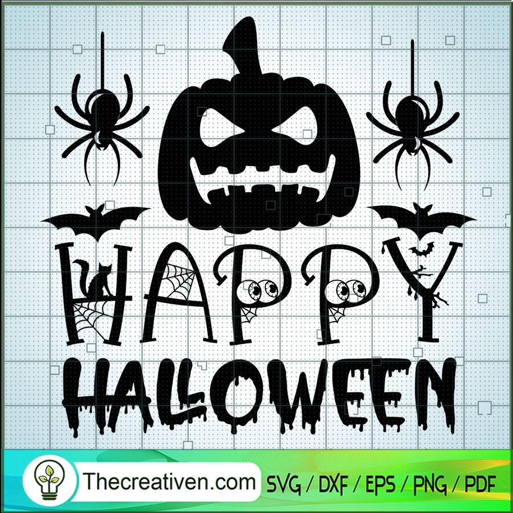 Pumpkin Happy Halloween SVG Cut File for Cricut & Silh Design 42781 1 Pumpkin Happy Halloween SVG Cut File for Cricut & Silh Design 42781