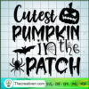 Cutest Pumpkin in the Patch Black SVG Cut File for Cricut & Silhouette 2 cutest pumpkin in the patch copy
