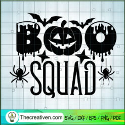 Boo Pumpkin Squad SVG Cut File for Cricut & Silhouette