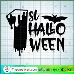 1st Halloween Black SVG Cut File for Cricut & Silhouette