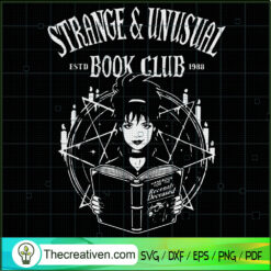Strange & Unusual Book Club SVG Cut File for Cricut & Silhouette
