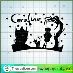 Coraline Halloween SVG Cut File for Cricut & Silhouette