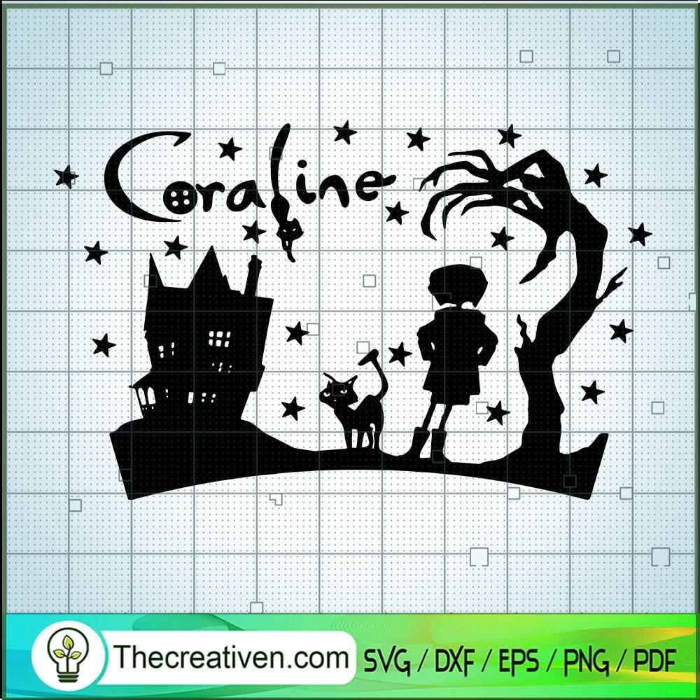 Coraline Halloween SVG Cut File for Cricut & Silhouette 1 Coraline Halloween SVG Cut File for Cricut & Silhouette