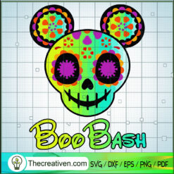 Boo Bash Mickey Head SVG Cut File for Cricut & Silhouette