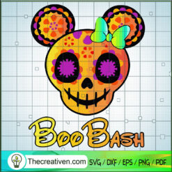 Boo Bash Minnie Head SVG Cut File for Cricut & Silhouette