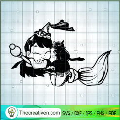 Sexy Witch Fly SVG Cut File for Cricut & Silhouette