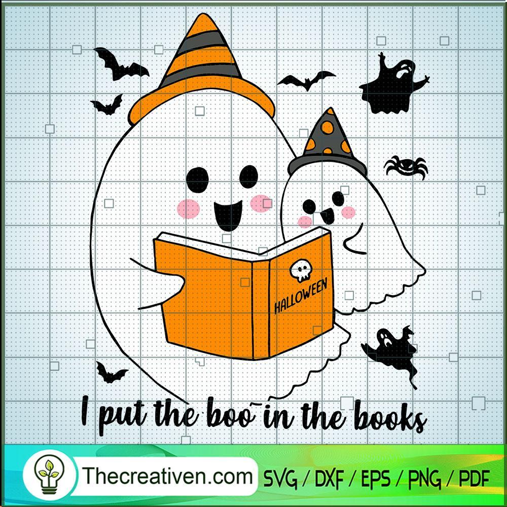I Put The Boo In The Books SVG Cut File for Cricut & Silhouette 1 I Put The Boo In The Books SVG Cut File for Cricut & Silhouette