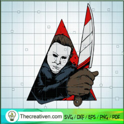Michael Myers In Triangle SVG Cut File for Cricut & Silhouette