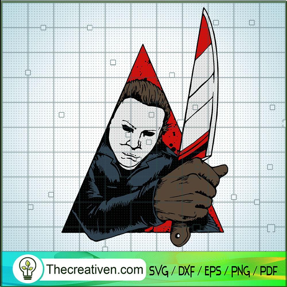 Michael Myers In Triangle SVG Cut File for Cricut & Silhouette 1 Michael Myers In Triangle SVG Cut File for Cricut & Silhouette