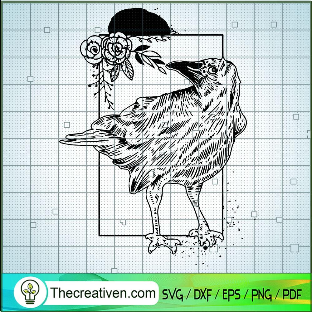Black Crows Halloween SVG Cut File for Cricut & Silhouette 1 Black Crows Halloween SVG Cut File for Cricut & Silhouette
