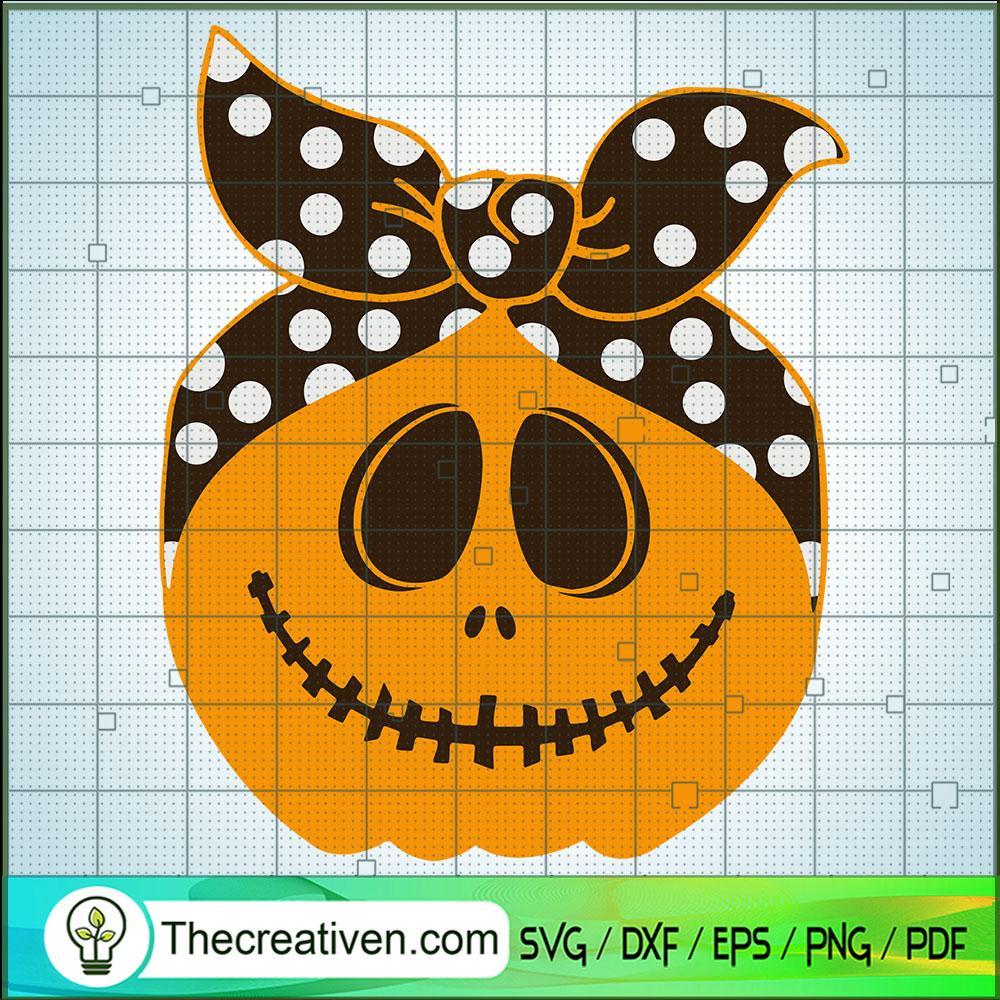 Jack Skellington Face Pumkin Bun SVG Cut File for Cricut & Silhouette 1 Jack Skellington Face Pumkin Bun SVG Cut File for Cricut & Silhouette