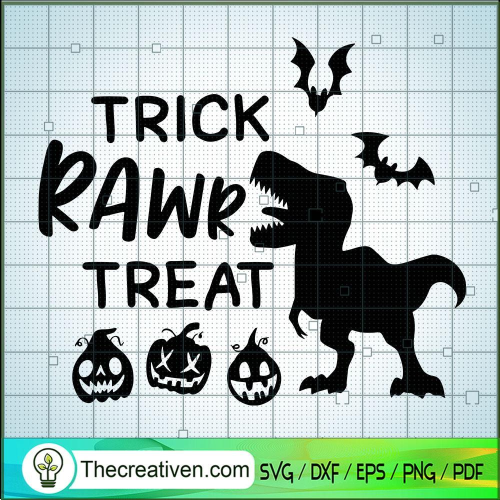 Trick Rawr Treat SVG Cut File for Cricut & Silhouette Design 42563 1 Trick Rawr Treat SVG Cut File for Cricut & Silhouette Design 42563