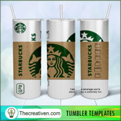Starbucks Skinny Tumbler Wrap – Digital Download