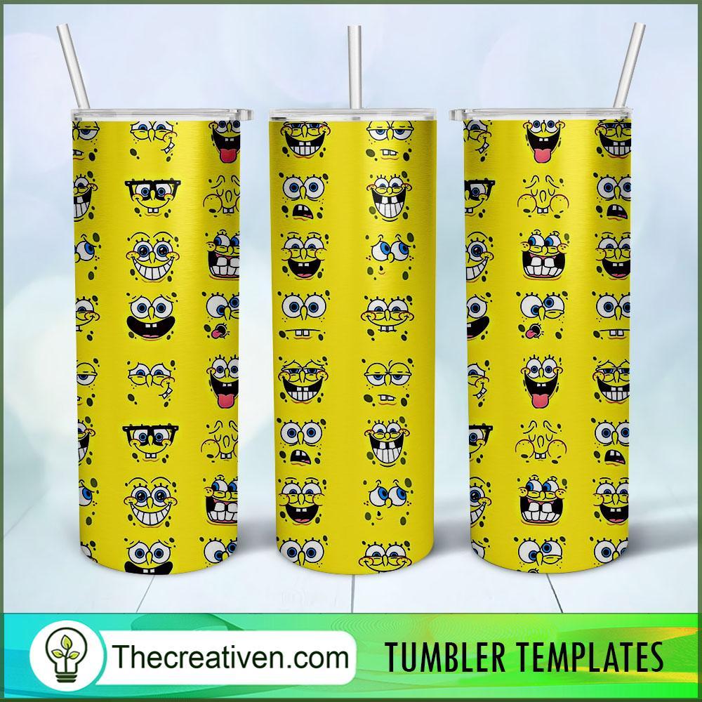 Spong Bob Skinny Tumbler Wrap – Digital Download 1 Spong Bob Skinny Tumbler Wrap – Digital Download