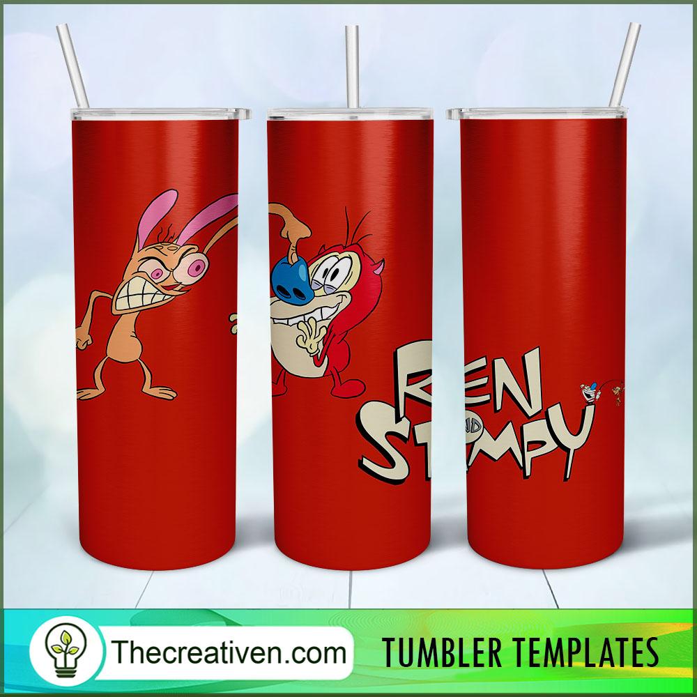 Ren Stimpy Skinny Tumbler Wrap – Digital Download 1 Ren Stimpy Skinny Tumbler Wrap – Digital Download