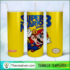 Super Mario Skinny Tumbler Wrap – Digital Download