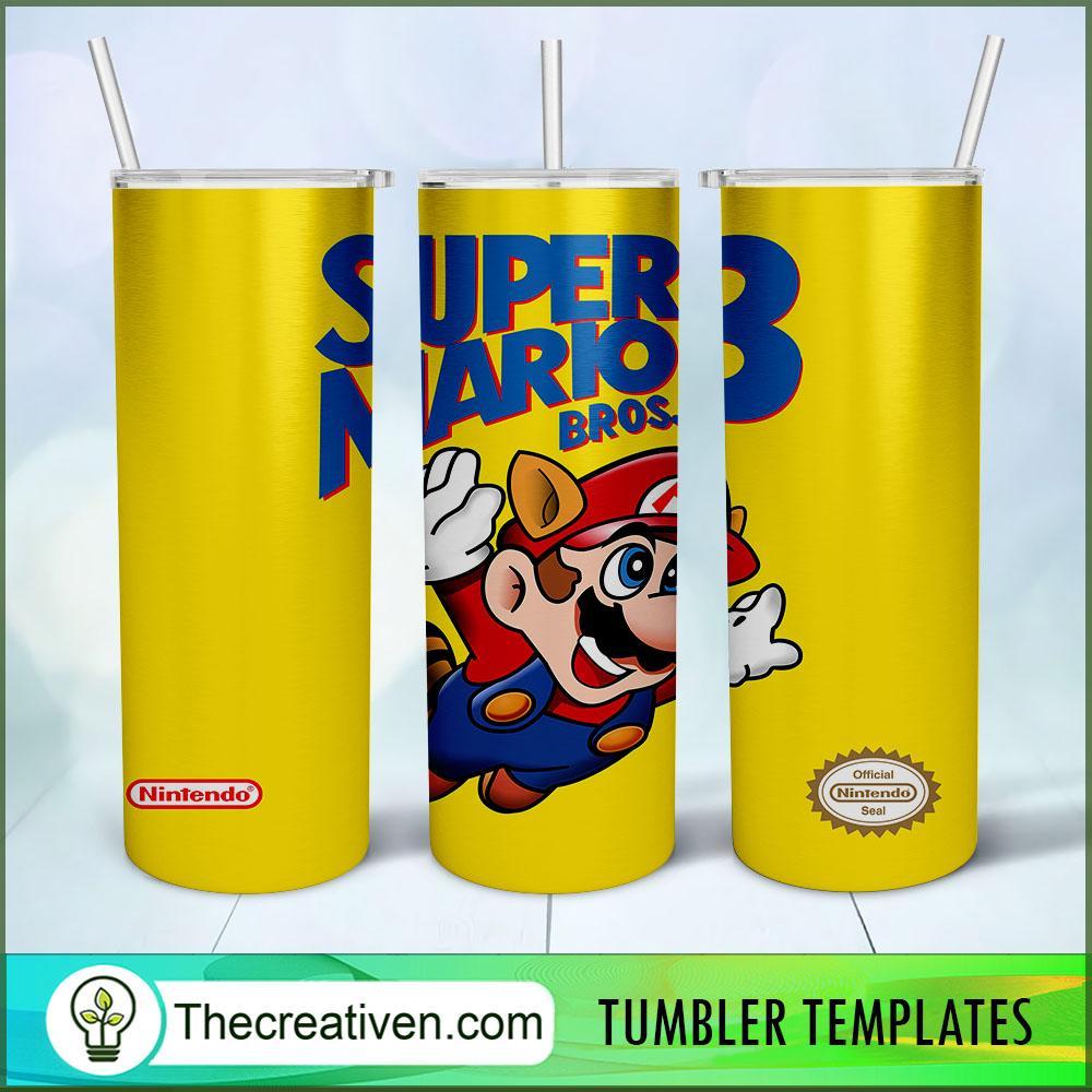 Super Mario Skinny Tumbler Wrap – Digital Download 1 Super Mario Skinny Tumbler Wrap – Digital Download