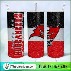 Giltter Tampa Bay Skinny Tumbler Wrap – Digital Downlo Design 42416