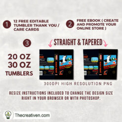 Alternative view of Duck Hunt Skinny Tumbler Wrap – Digital Download
