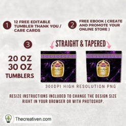 Alternative view of Crown Royal Fine De Luxe Skinny Tumbler Wrap – Digital Download