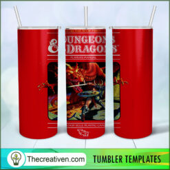 Dungeons & Dragon Skinny Tumbler Wrap – Digital Download