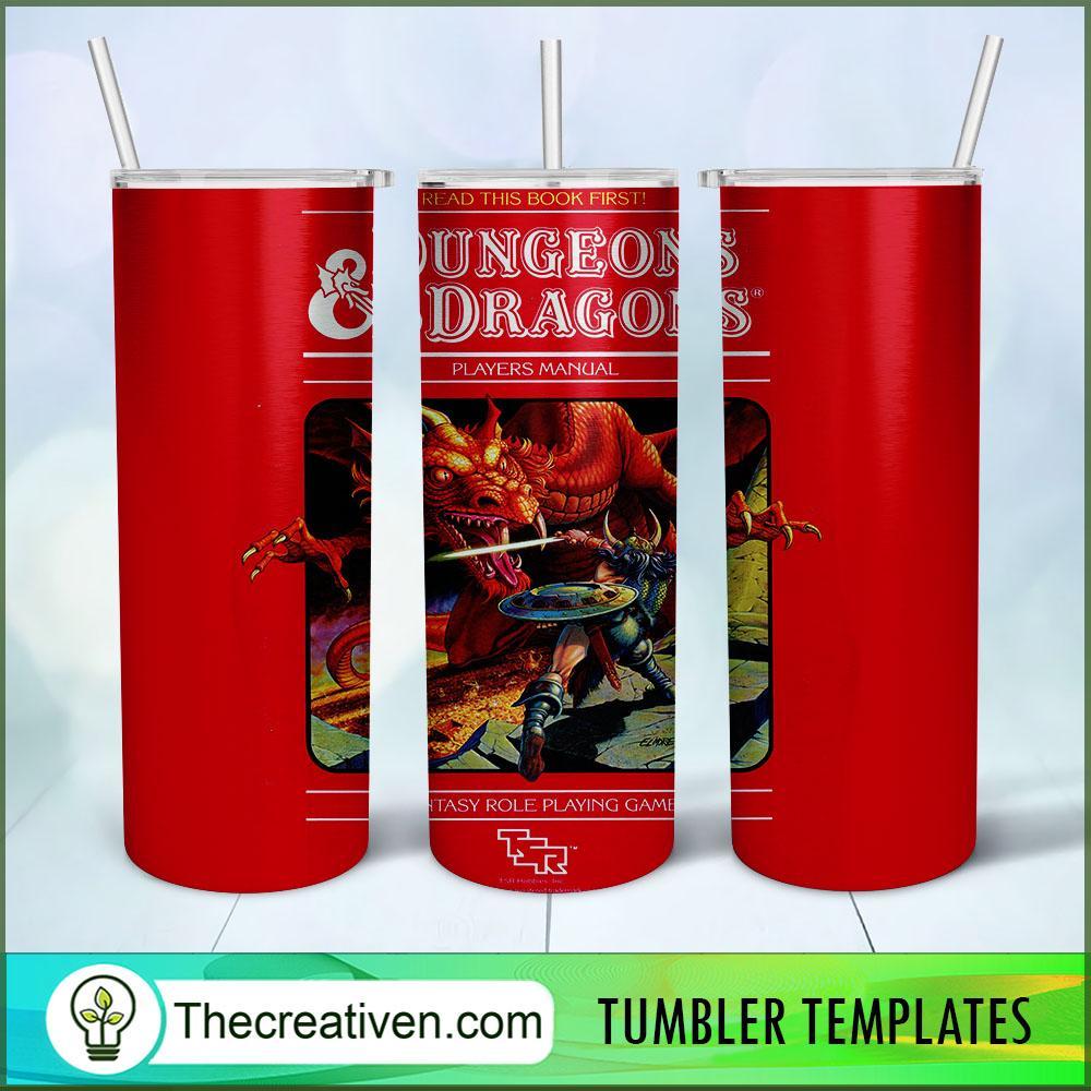 Dungeons & Dragon Skinny Tumbler Wrap – Digital Download 1 Dungeons & Dragon Skinny Tumbler Wrap – Digital Download