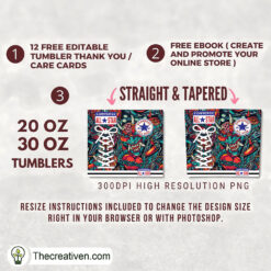 Alternative view of Converse Devil Hearts Skinny Tumbler Wrap – Digital Download