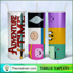 Adventure Time Skinny Tumbler Wrap – Digital Download