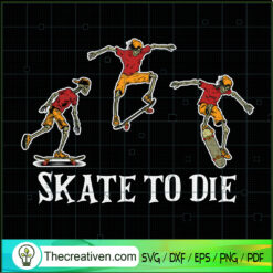 Skateboarding Skeletons Skat SVG Cut File for Cricut