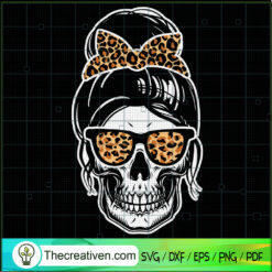 Skull Girl Scary Halloween SVG Cut File for Cricut & Silhouette