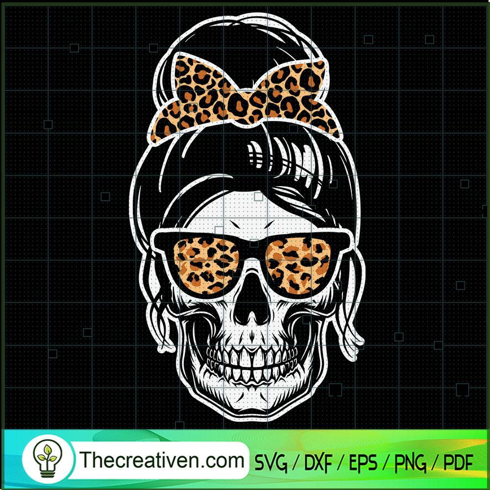 Skull Girl Scary Halloween SVG Cut File for Cricut & Silhouette 1 Skull Girl Scary Halloween SVG Cut File for Cricut & Silhouette