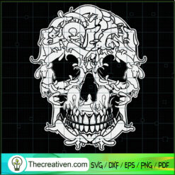 Halloween Costume Skull Dach SVG Cut File for Cricut