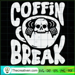 Coffin Break Halloween SVG Cut File for Cricut & Silhouette