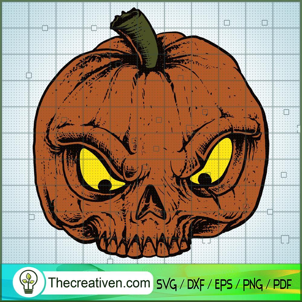 Halloween Pumpkin Skull SVG, Halloween SVG, Scary SVG, Oct 31 SVG 1 9 2