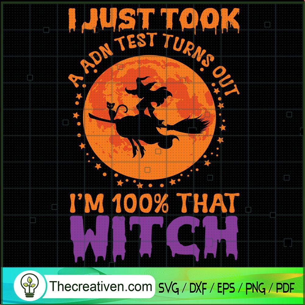 Im 100% That Witch Halloween SVG Cut File for Cricut & Silhouette 1 Im 100% That Witch Halloween SVG Cut File for Cricut & Silhouette